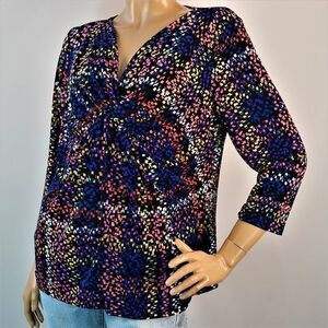Liz Claiborne Mosaic Stretch Blouse